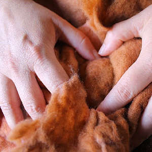 Felt is a non-woven, versatile and natural fabric made from sheep wool and different animal fibres.